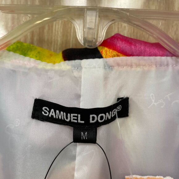 Samuel Dong Pink Print Dress Size M NWT - Picture 4 of 5